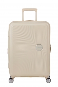 American Tourister Soundbox 67cm - Mellomstor Utvidbar Coconut Sand