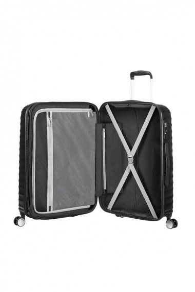 American Tourister Jetglam 67cm - Expanderbar Mellanstor Svart