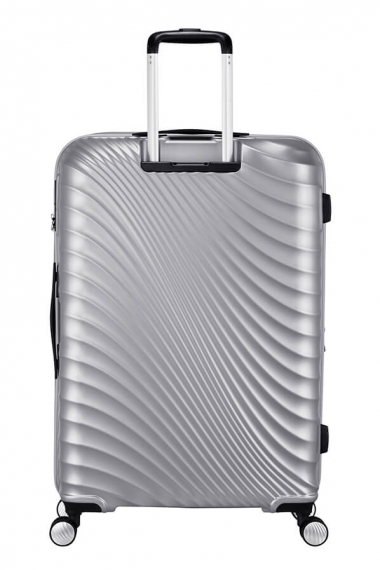 American Tourister Jetglam 77cm - Expanderbar Stor Metallic Silver