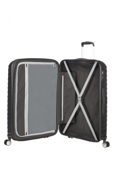 American Tourister Jetglam 77cm - Expanderbar Stor Svart