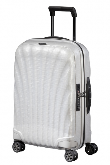 Samsonite C-Lite - Kabinkoffert Utvidbar Off White