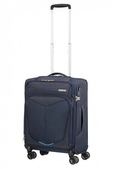 American Tourister Summerfunk Bizz Smart 55cm - Kabinveske 4-hjul Blå