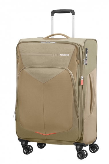 American Tourister Summerfunk 67cm - Mellomstor Utvidbar Beige