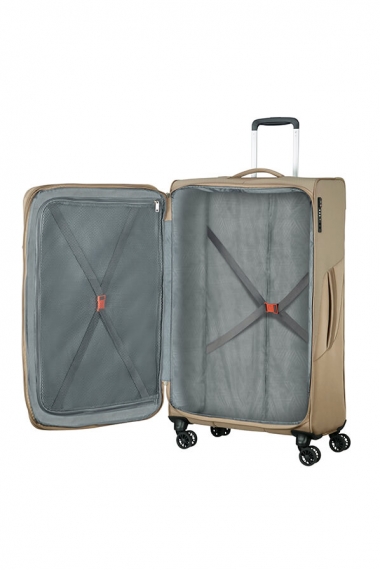 American Tourister Summerfunk 79cm - Stor Utvidbar Beige