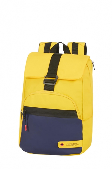 American Tourister City Aim - Datorryggsäck 14.1 Blå/Gul
