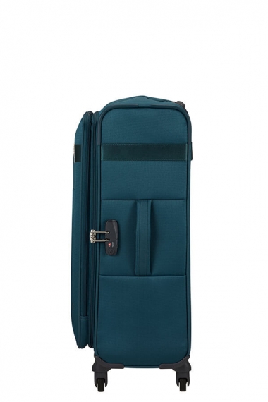 Samsonite Citybeat 4-hjul 66cm - Mellomstor Utvidbar Petrol Blue