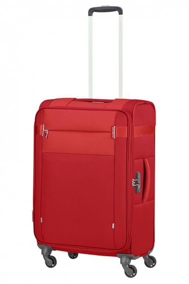 Samsonite Citybeat 4-hjul 66cm - Mellomstor Utvidbar Red