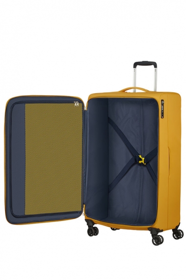 American Tourister Lite Ray 4-Hjul 81cm - Extra Stor Gul
