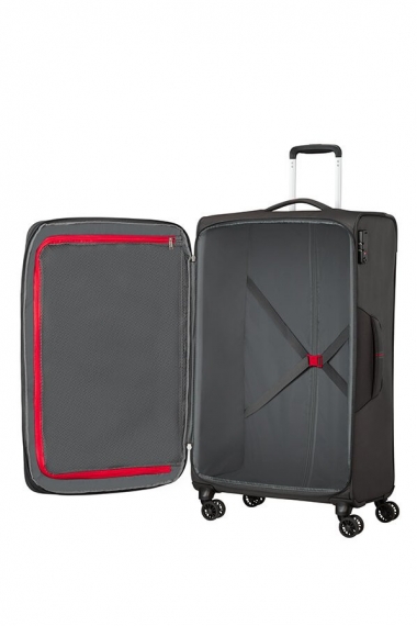 American Tourister Crosstrack 79cm - Stor Utvidbar Grå
