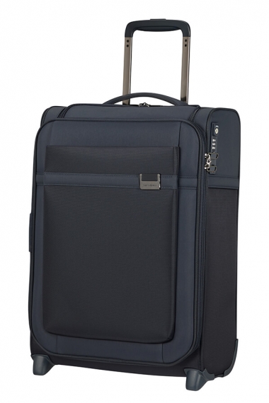 Samsonite Airea Top Pocket 55cm - Kabinkoffert Utvidbar Mørk blå