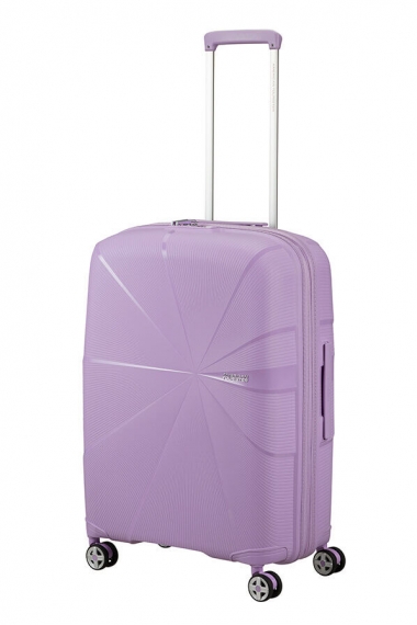 American Tourister Starvibe 67cm - Mellomstor Utvidbar Digital Lavender