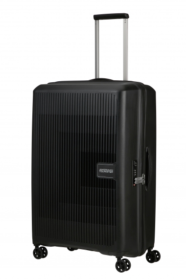 American Tourister Aerostep 77cm - Stor Utvidbar Black
