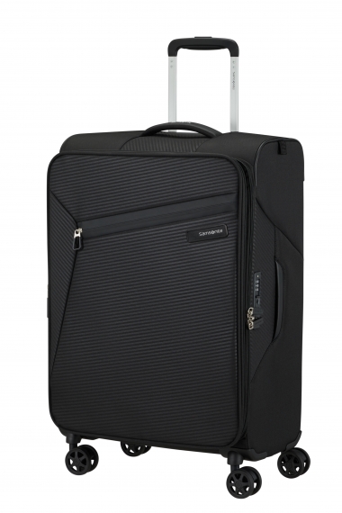 Samsonite Litebeam 4-hjul 66cm - Mellomstor Utvidbar Black