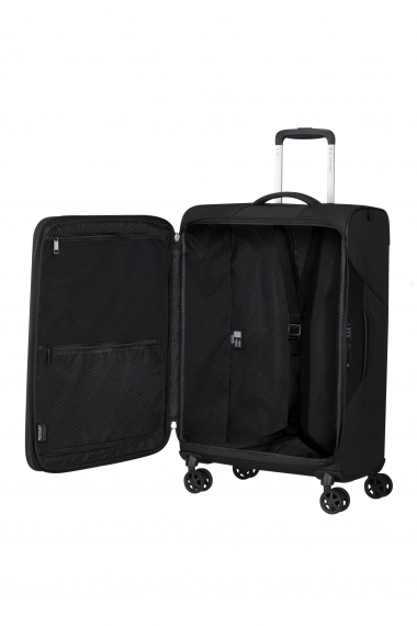 Samsonite Litebeam 4-hjul 66cm - Mellomstor Utvidbar Black
