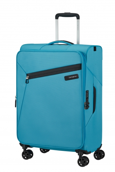 Samsonite Litebeam 4-hjul 66cm - Mellomstor Utvidbar Ocean Blue