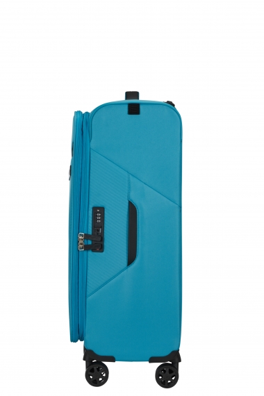 Samsonite Litebeam 4-hjul 66cm - Mellomstor Utvidbar Ocean Blue
