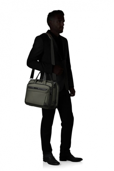 Samsonite Pro-Dlx 6 - Dataveske/Reisemappe 15.6 Utvidbar Green