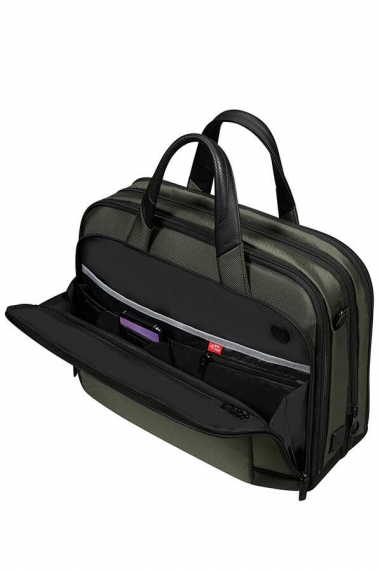 Samsonite Pro-Dlx 6 - Dataveske/Reisemappe 15.6 Utvidbar Green