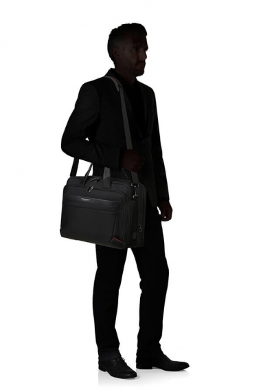 Samsonite Pro-Dlx 6 - Dataveske/Reisemappe 17.3 Utvidbar Black