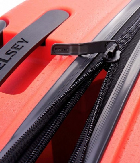 Delsey Belmont Plus 71cm - Mellomstor Utvidbar Faded Red