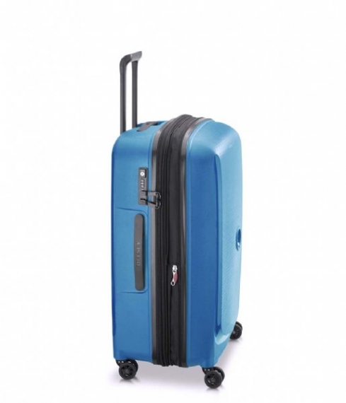 Delsey Belmont Plus 71cm - Mellomstor Utvidbar Zinc Blue