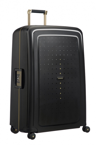 Samsonite S'Cure DLX 81cm - Extra Stor Metallic Svart/Guld_1