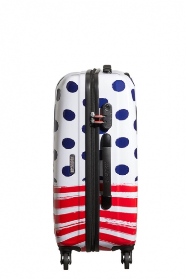 American Tourister Disney Legends 4-hjul 65cm - Mellomstor Mickey Blue Dots
