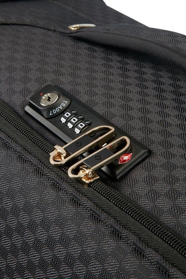 Samsonite Uplite 4-hjul 55x35x22-25 cm - Kabinväska Svart/Guld