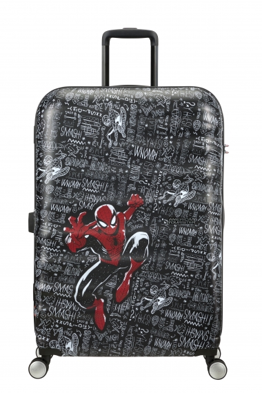 American Tourister Wavebreaker 77cm - Stor Spiderman Sketch