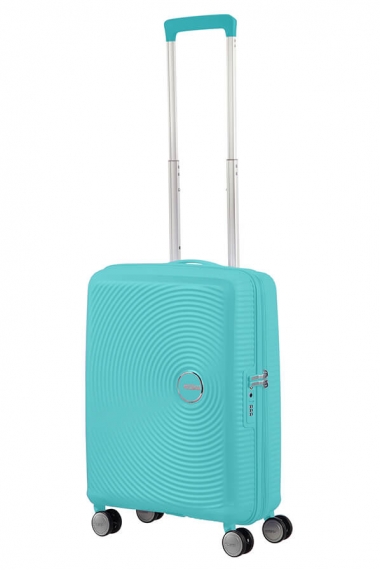 American Tourister Soundbox 55cm - Kabinkoffert Utvidbar Poolside Blue