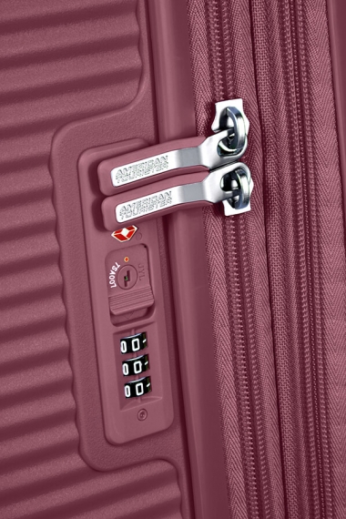 American Tourister Soundbox 67cm - Mellanstor Vinröd_6