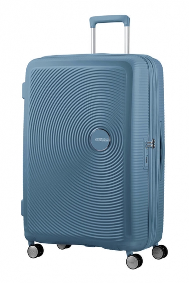 American Tourister Soundbox 77cm - Stor Utvidbar Stone Blue