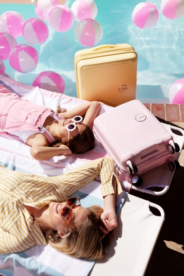 American Tourister Soundbox Mini - Kabinkoffert Pastel Pink