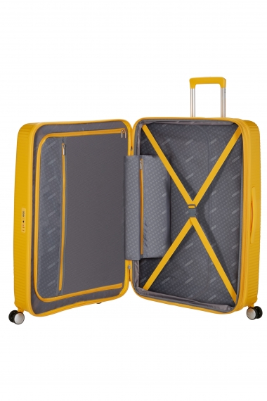 American Tourister Soundbox 80cm - XL Utvidbar Golden Yellow