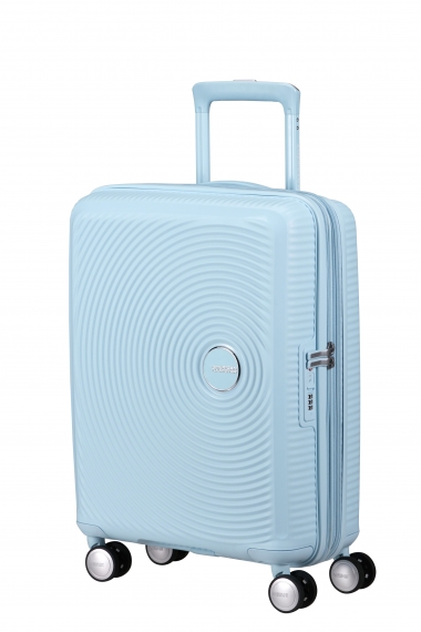 American Tourister Soundbox 55cm - Kabinkoffert Utvidbar Pastel Blue