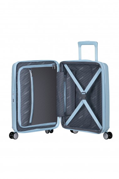 American Tourister Soundbox 55cm - Kabinkoffert Utvidbar Pastel Blue