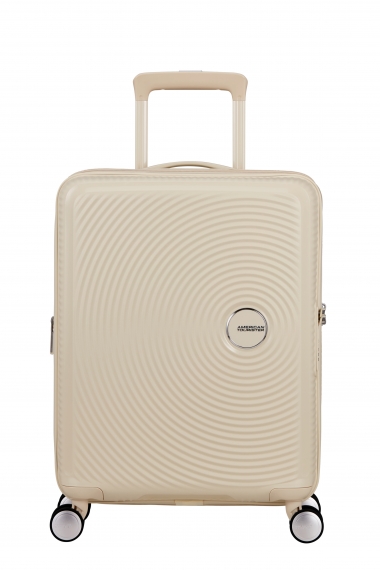 American Tourister Soundbox 55cm - Kabinkoffert Utvidbar Coconut Sand