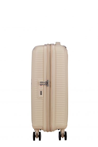American Tourister Soundbox 55cm - Kabinkoffert Utvidbar Coconut Sand