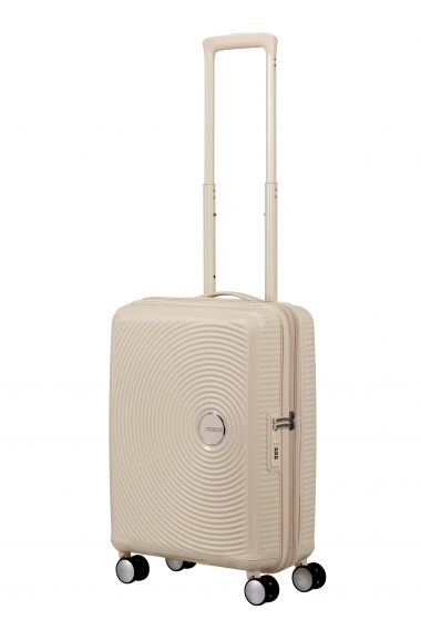American Tourister Soundbox 55cm - Kabinkoffert Utvidbar Coconut Sand