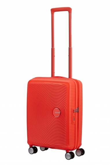 American Tourister Soundbox 55cm - Kabinkoffert Utvidbar Neon Orange