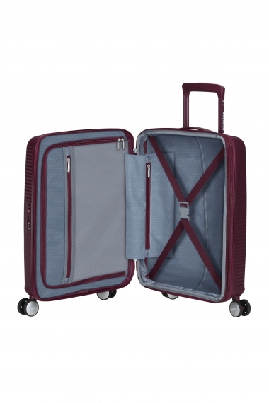 American Tourister Soundbox 55cm - Kabinkoffert Utvidbar Wild Cherry
