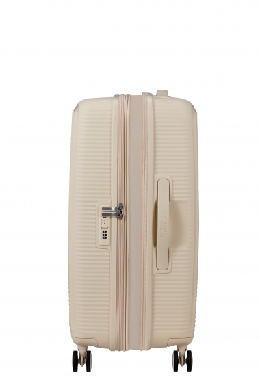 American Tourister Soundbox 67cm - Mellomstor Utvidbar Coconut Sand