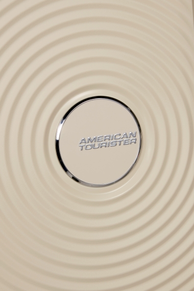 American Tourister Soundbox 67cm - Mellomstor Utvidbar Coconut Sand