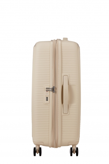 American Tourister Soundbox 67cm - Mellomstor Utvidbar Coconut Sand