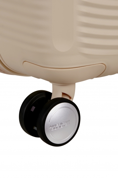American Tourister Soundbox 67cm - Mellomstor Utvidbar Coconut Sand