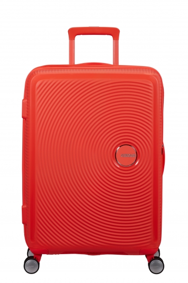 American Tourister Soundbox 67cm - Mellomstor Utvidbar Neon Orange