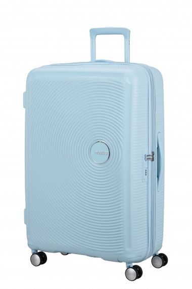American Tourister Soundbox 77cm - Stor Utvidbar Pastel Blue