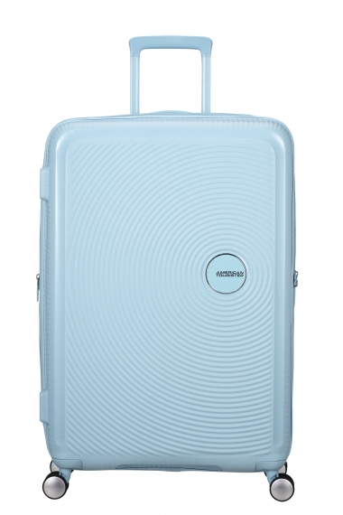 American Tourister Soundbox 77cm - Stor Utvidbar Pastel Blue