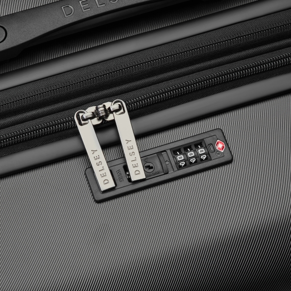 Delsey Air Armour - Stor Utvidbar Black