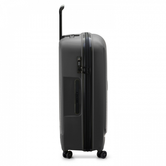 Delsey Belmont Plus 76cm - Stor Utvidbar Svart